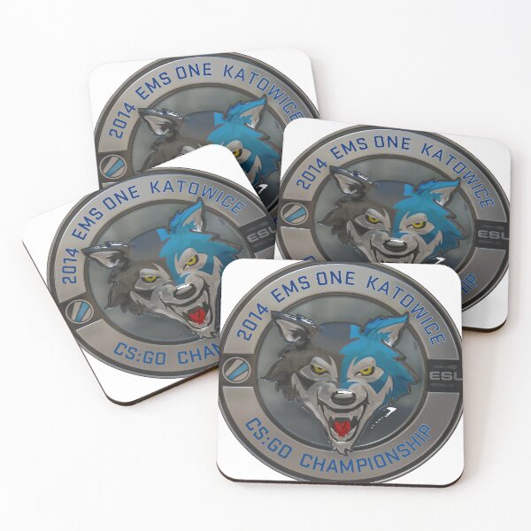 Item preview, ESL Wolf Metallic Foil Katowice CS2 Art designed and sold by WhereIsTheArt.