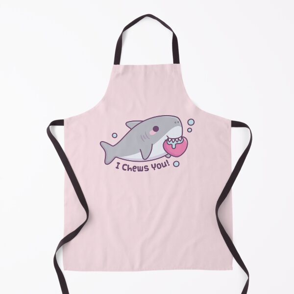 Item preview, Cute Shark Bites Heart I Chews You Funny designed and sold by rustydoodle.