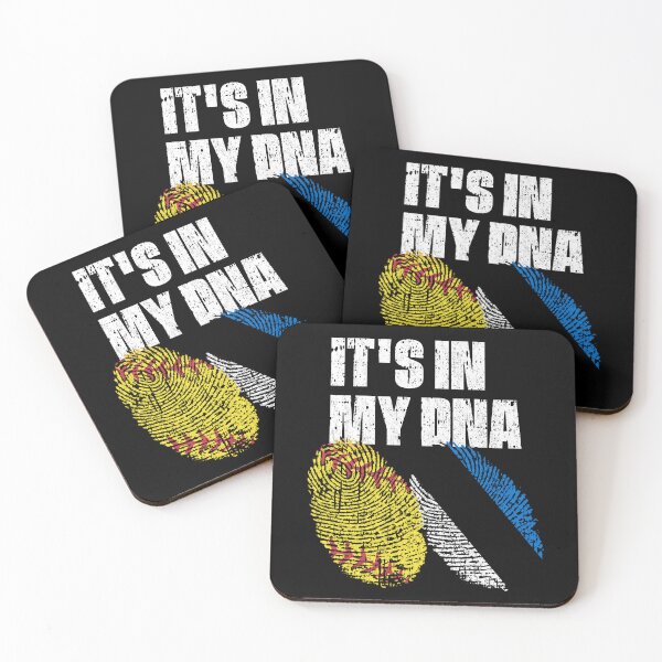 Item preview, IT'S IN MY DNA Softball - Estonia Flag Fingerprint  designed and sold by CosmoKitsch.