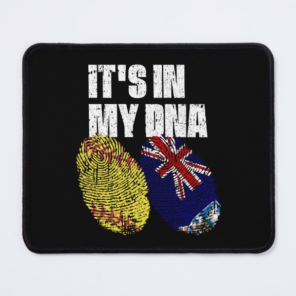 Item preview, IT'S IN MY DNA Softball - Falkland Islands Flag Fingerprint designed and sold by CosmoKitsch.