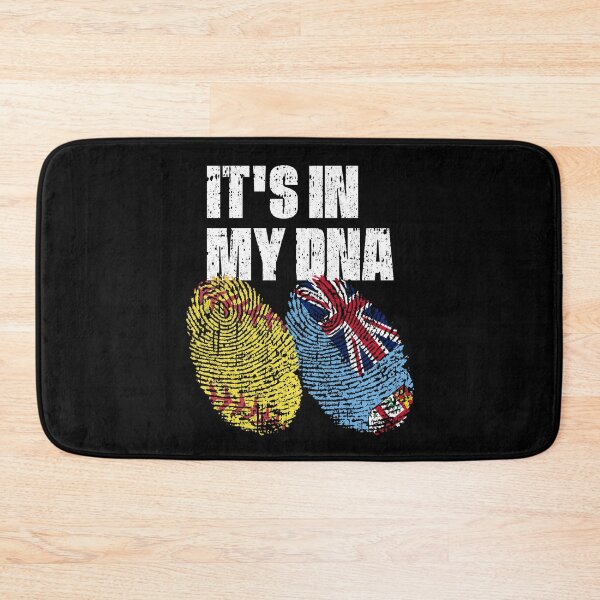 Item preview, IT'S IN MY DNA Softball - Fiji Flag Fingerprint  designed and sold by CosmoKitsch.