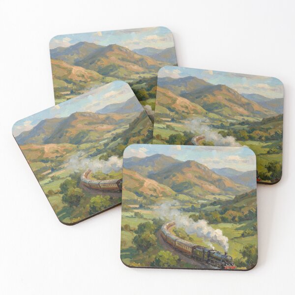 Item preview, Vintage Steam Train Adventure - Landscape Art designed and sold by Japko-Design-Studio.