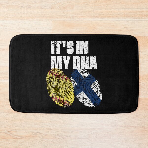 Item preview, IT'S IN MY DNA Softball - Finland Flag Fingerprint  designed and sold by CosmoKitsch.
