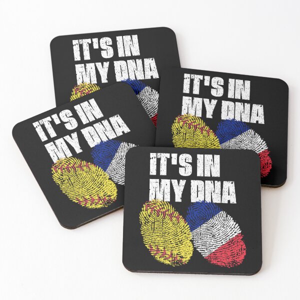 Item preview, IT'S IN MY DNA Softball - France Flag Fingerprint  designed and sold by CosmoKitsch.