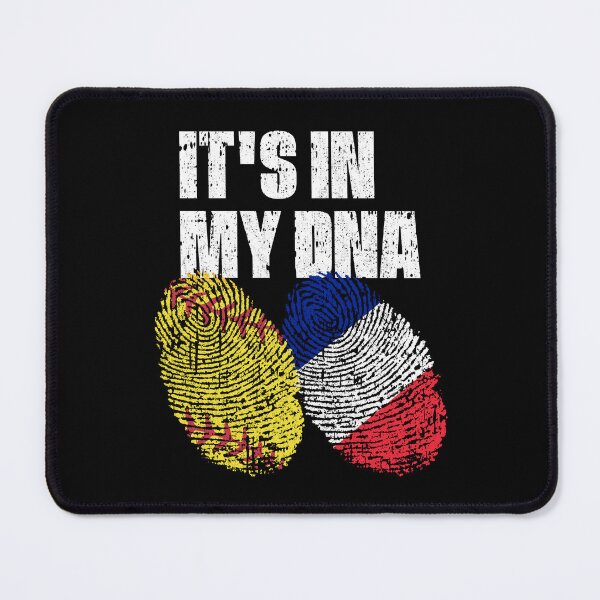 Item preview, IT'S IN MY DNA Softball - France Flag Fingerprint designed and sold by CosmoKitsch.
