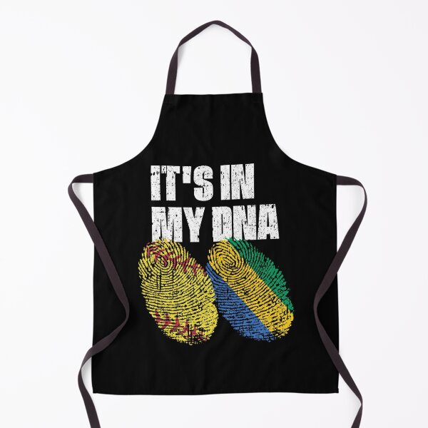 Item preview, IT'S IN MY DNA Softball - Gabon Flag Fingerprint  designed and sold by CosmoKitsch.