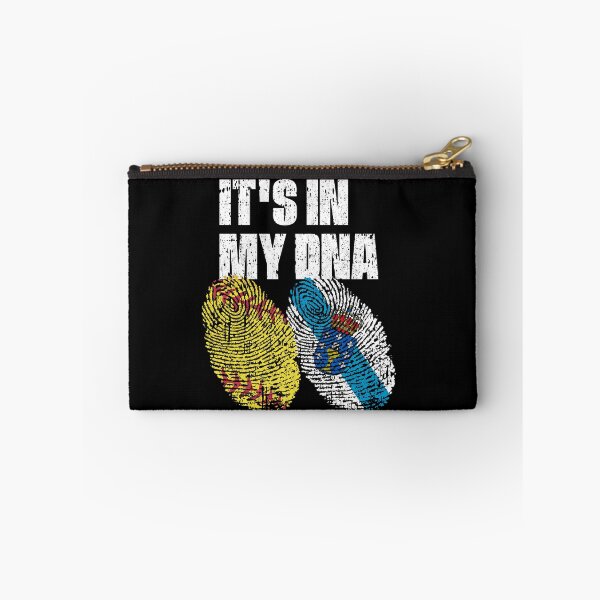 Item preview, IT'S IN MY DNA Softball - Galicia Flag Fingerprint  designed and sold by CosmoKitsch.