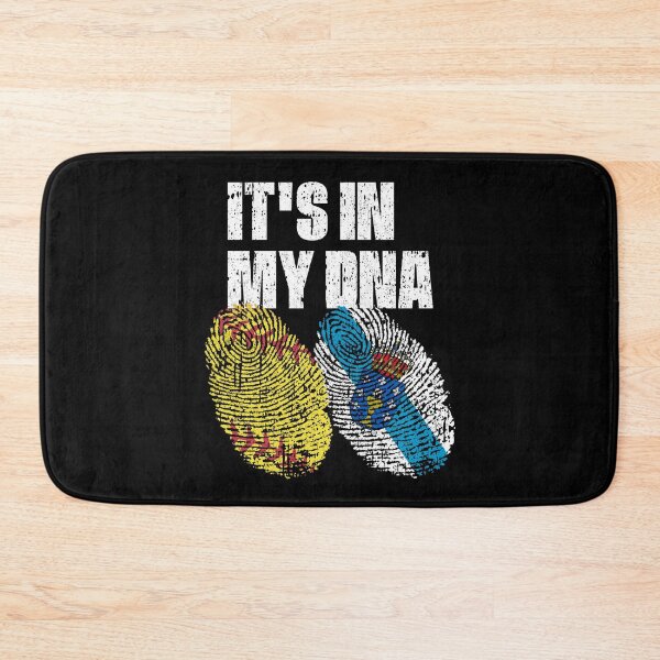 Item preview, IT'S IN MY DNA Softball - Galicia Flag Fingerprint  designed and sold by CosmoKitsch.