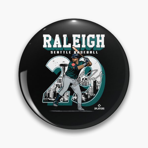 Artikelvorschau, Cal Raleigh Seattle MLB Baseballspieler MLBcra201M Pullover Hoodie entworfen und verkauft von infographicshop.