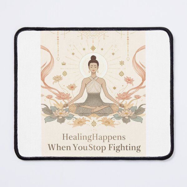 Item preview, Healing happens when you stop fighting designed and sold by Feelstill.