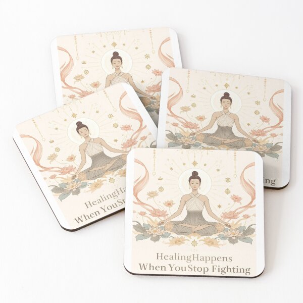 Item preview, Healing happens when you stop fighting designed and sold by Feelstill.