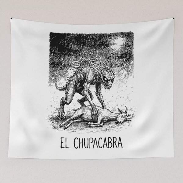 Item preview, The Midnight Bloodsucker - Chupacabra Cryptid Creature designed and sold by bapupa.