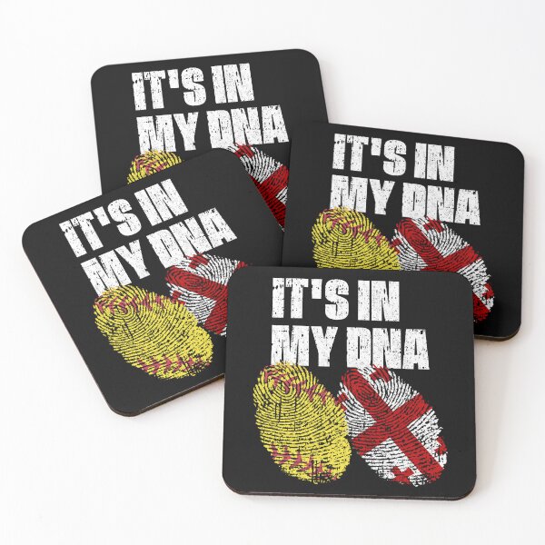Item preview, IT'S IN MY DNA Softball - Georgia Flag Fingerprint  designed and sold by CosmoKitsch.