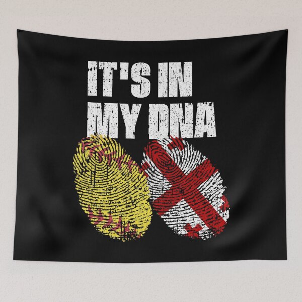 Item preview, IT'S IN MY DNA Softball - Georgia Flag Fingerprint  designed and sold by CosmoKitsch.