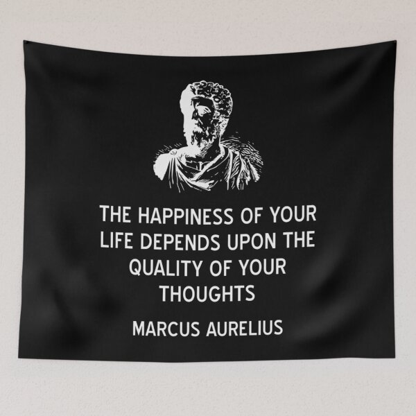 Item preview, Marcus Aurelius Happiness Quote designed and sold by gavcwglts66.