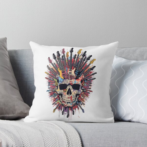 Item preview, Rock skull with an explosion of electric guitars designed and sold by StormArte.