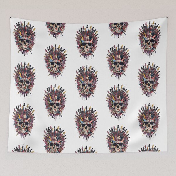 Item preview, Rock skull with an explosion of electric guitars designed and sold by StormArte.
