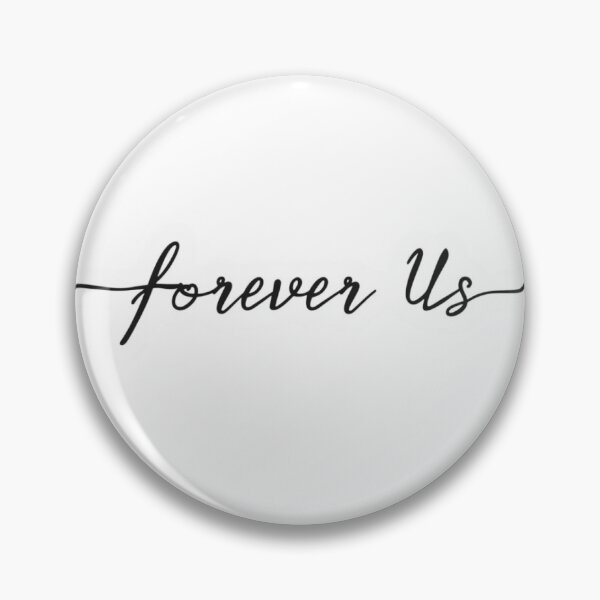 Item preview, Forever Us Minimal Love Sticker | Romantic Valentine Typography Design designed and sold by AlluringCreativa.
