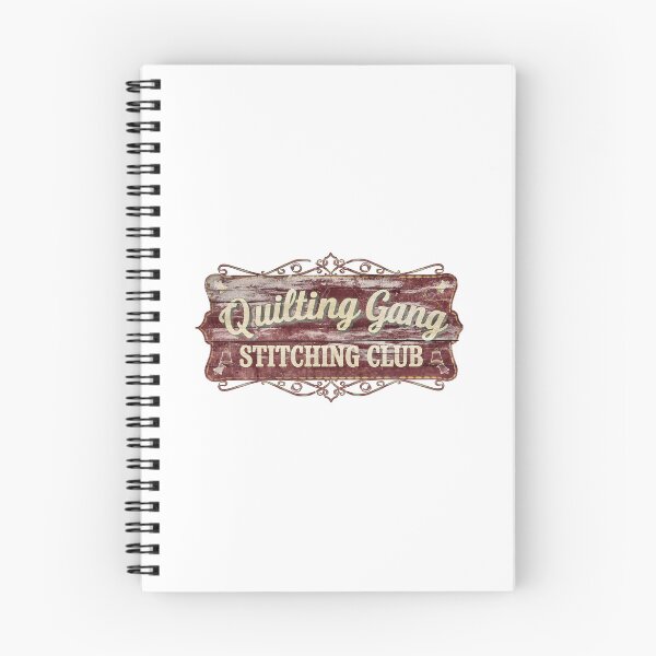 Item preview, Vintage Quilting Gang Guild Sign | Retro Stitching Club designed and sold by Twenty2Creative.