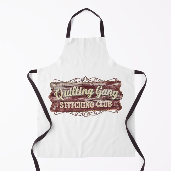 Item preview, Vintage Quilting Gang Guild Sign | Retro Stitching Club designed and sold by Twenty2Creative.