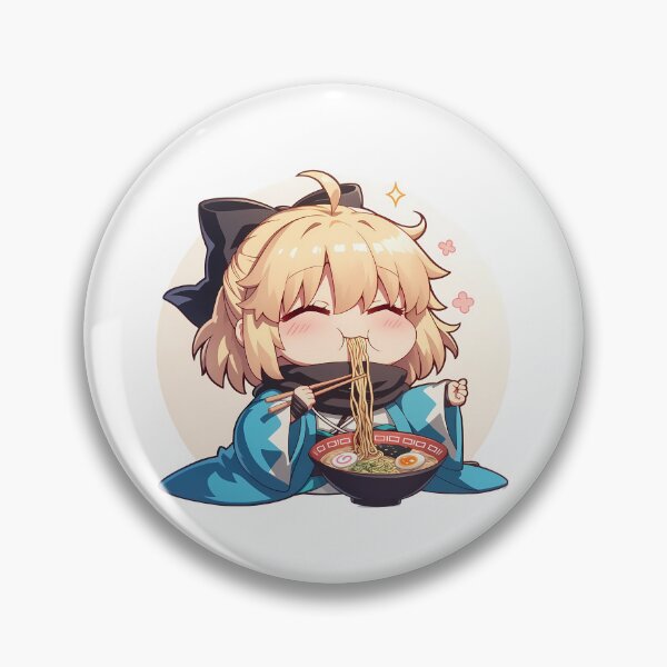 Item preview, Okita Souji Fate Grand Order Chibi Ramen Sakura Kawaii designed and sold by mildaclairmo.