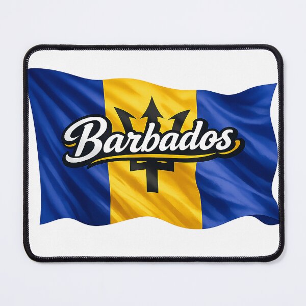 Item preview, Barbados Waving Flag Typography – Barbados National Pride Caribbean Travel Design designed and sold by GarnerSupplyCo.
