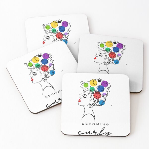 Item preview, Becoming Curly – Colorful Curly Hair Expression designed and sold by Becoming-Life.