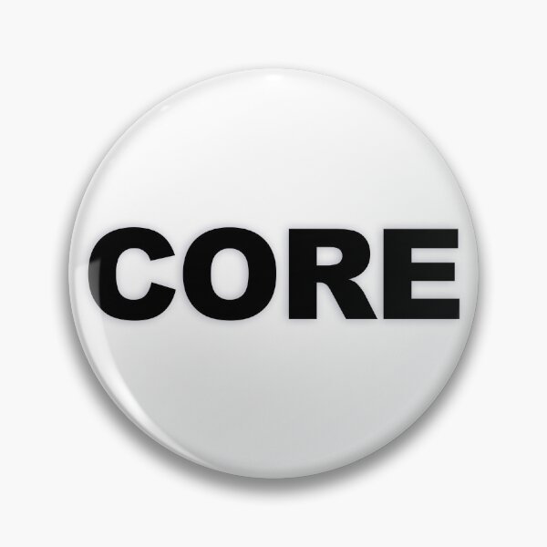 Item preview, CORE — Black Minimal Bold Type Statement designed and sold by WORDPAUSE.