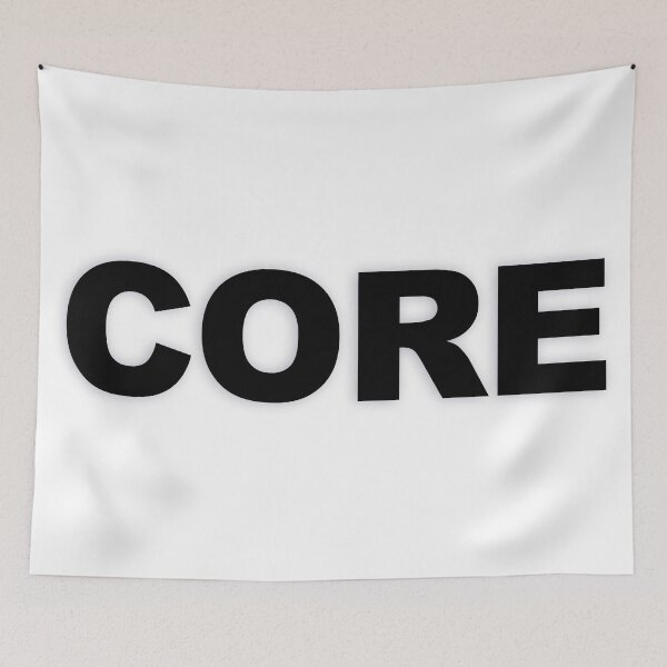Item preview, CORE — Black Minimal Bold Type Statement designed and sold by WORDPAUSE.