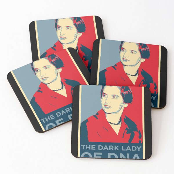 Item preview,  Rosalind Franklin The Dark Lady Of Dna Red And Blue Portrait designed and sold by karmarobo8.