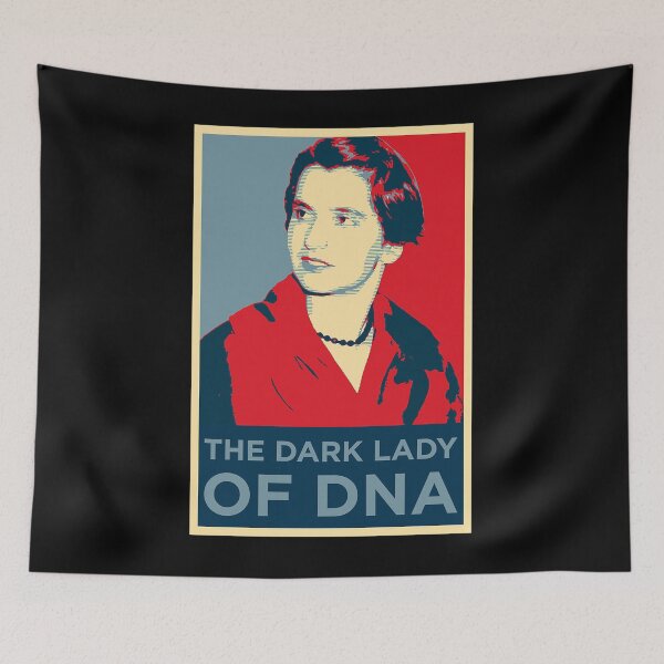 Item preview,  Rosalind Franklin The Dark Lady Of Dna Red And Blue Portrait designed and sold by karmarobo8.