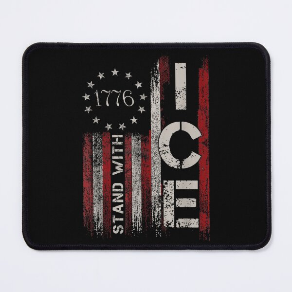 Item preview, I Stand With ICE 1776 American Flag Patriotic Distressed Vintage Design designed and sold by StuZabine.
