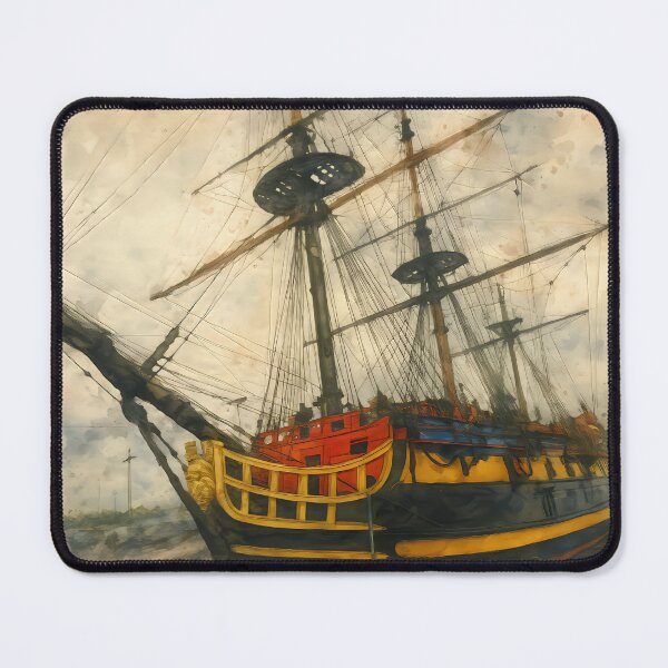 Item preview, historic-sailing-ship-watercolor-photography designed and sold by M.ALK.Watercolor.