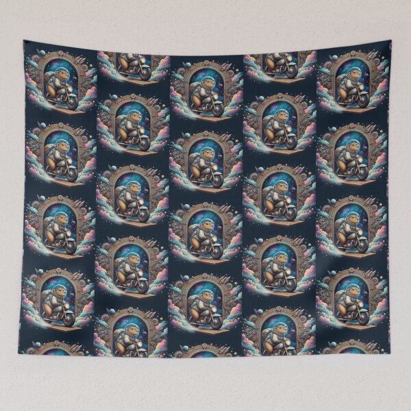 Item preview, Cosmic Capybara – Steampunk Space Rider designed and sold by Dogandesighn.