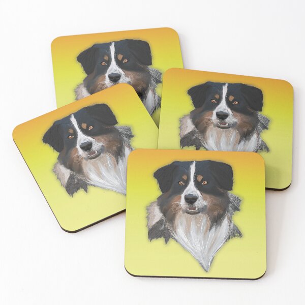 Item preview, Australian Shepherd Illustration – Pet Lover Wall Art designed and sold by Alecrat.