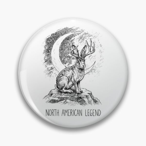 Item preview, Legend of the Antlered Hare - Jackalope Cryptid Creature designed and sold by bapupa.