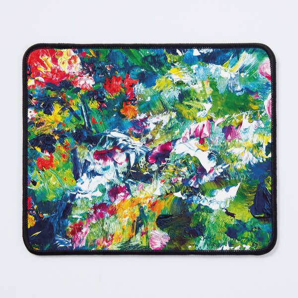 Item preview, Abstract floral painting red, blue, green, yellow, and pink designed and sold by Good_Things.