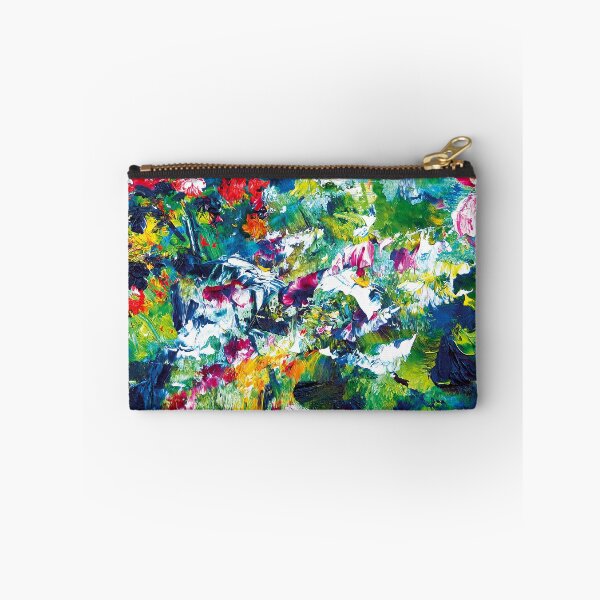 Item preview, Abstract floral painting red, blue, green, yellow, and pink designed and sold by Good_Things.