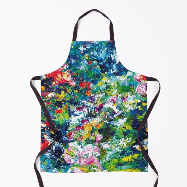 Item preview, Abstract floral painting red, blue, green, yellow, and pink designed and sold by Good_Things.