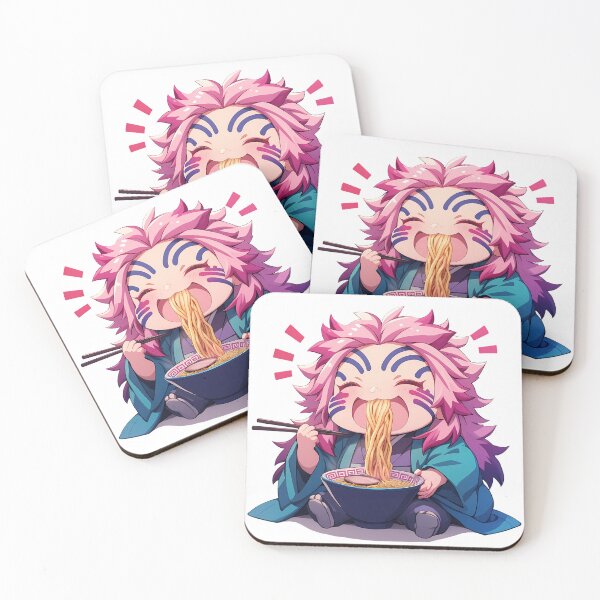 Item preview, Akaza Demon Slayer Kawaii Ramen Focus Mode designed and sold by mildaclairmo.
