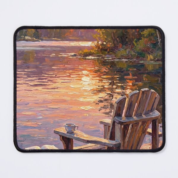 Item preview, Peaceful Lake Sunset - Relaxing Landscape designed and sold by Japko-Design-Studio.