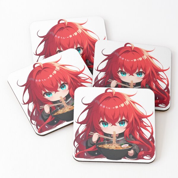 Item preview, Rias Gremory Dxd Chibi Ramen With Red Hair designed and sold by mildaclairmo.