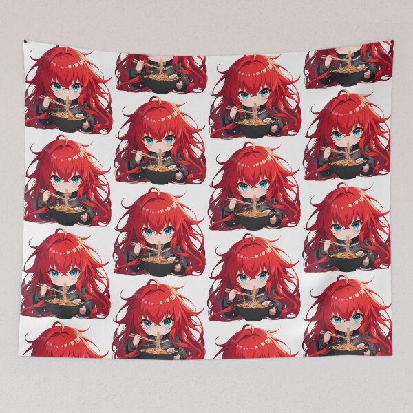 Item preview, Rias Gremory Dxd Chibi Ramen With Red Hair designed and sold by mildaclairmo.