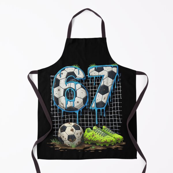 Item preview, Number 67 Soccer Ball Football Player Jersey Sport Drip Graphic Art designed and sold by MassonCalepon.