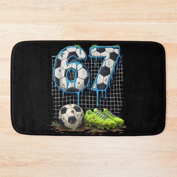 Item preview, Number 67 Soccer Ball Football Player Jersey Sport Drip Graphic Art designed and sold by MassonCalepon.