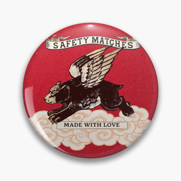 Item preview, Flying Bear Vintage Safety Matches Label  designed and sold by Corinne Alexa Jackson.