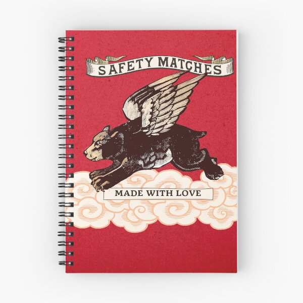 Item preview, Flying Bear Vintage Safety Matches Label  designed and sold by Corinne Alexa Jackson.