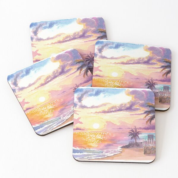 Item preview, Chill Sunset Over Barbados West Indies Beach Scene designed and sold by artshop77.