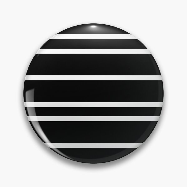 Item preview, Black and white horizontal stripes (white) designed and sold by ArtyFridgees.