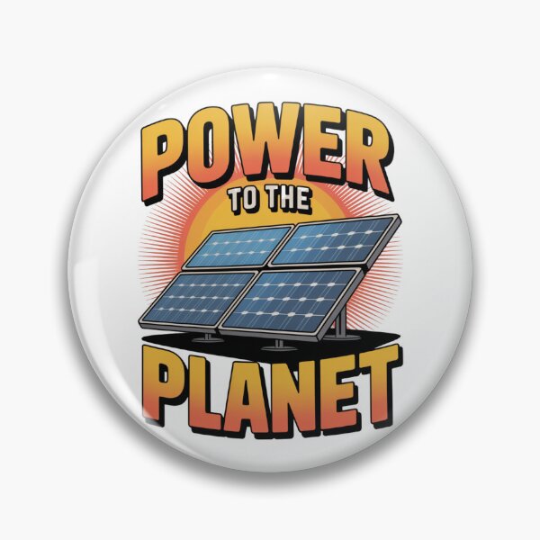 Item preview, Power To The Planet Solar Panels Retro designed and sold by proearth2022.